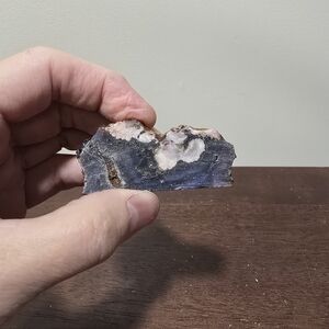 Blue Flower Agate Crystal Slab